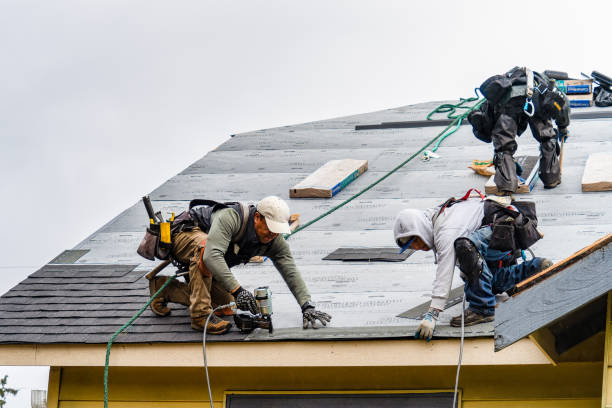 Professional Gutter Installation technician working in Montrose, VA